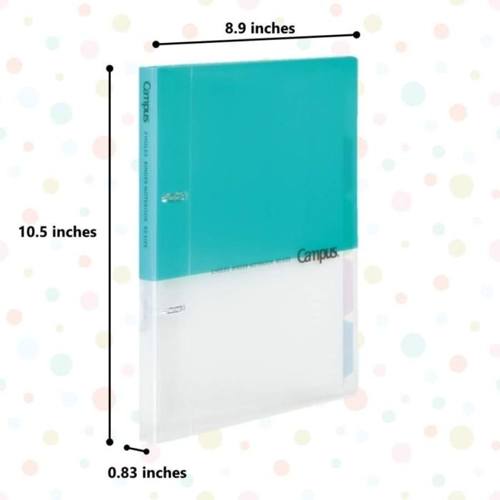 

KOKUYO 2 RING BINDER NOTEBOOK B5 SIZE MUAT 100 LEMBAR L-PP538