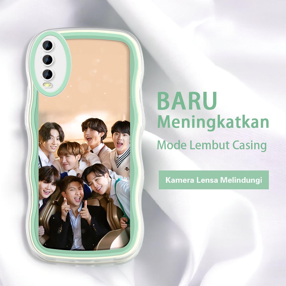 VIVO Y20 Y21 Y17 Y15 Y12 Y20I Y20SG 2022 2021 INS BTS Bangtan Boys BT21  Cool Kor Kesing case hp mur