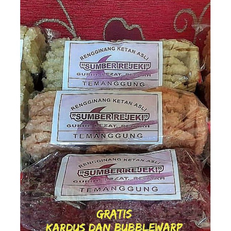 

Paling Popular Rengginang Mentah Terasi Bawang Putih Ketan Hitam Kerupuk Asli Matang Original