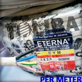kabel eterna nym 4x2.5 4x2,5 kabel kawat isi 4 / kabel meter SNI