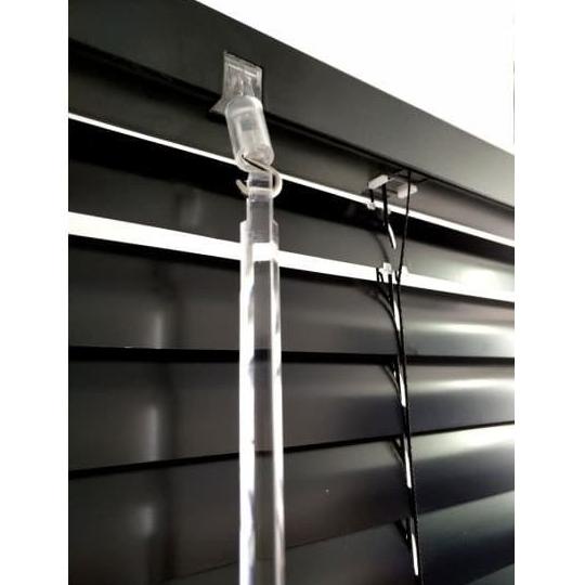 Terbaru Tirai Jendela Black Edition Horizontal Blind Hitam Tirai Rumah Kantor