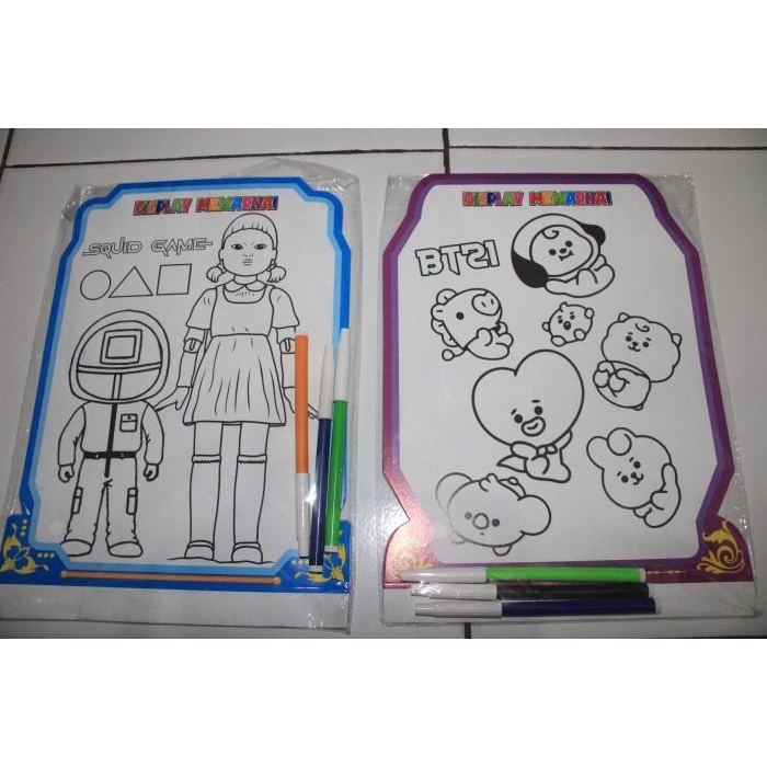 

Mainan Edukasi Mewarnai Mainan Edukasi Anak Mewarnai Spidol Souvenir Ulang Tahun Anak