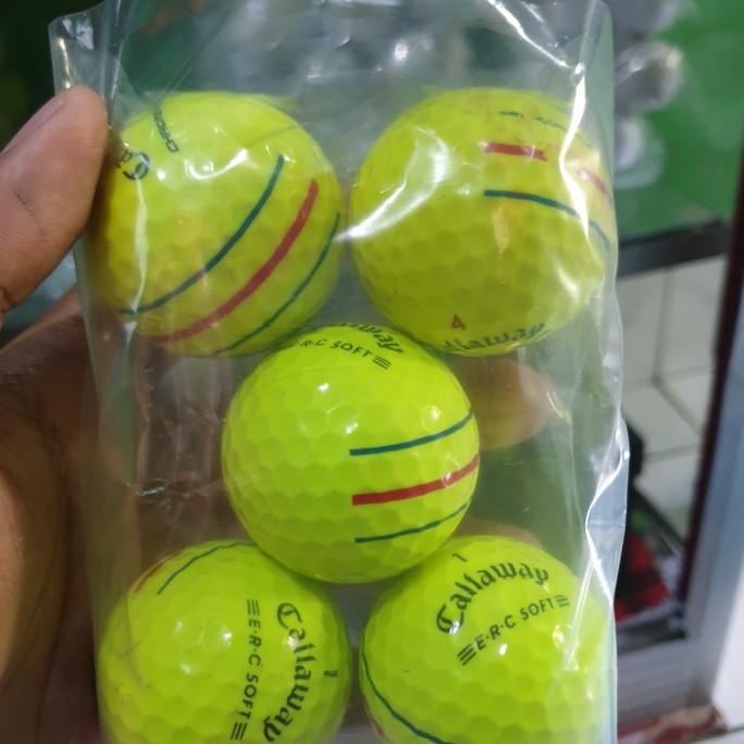 Terlaris Bola Golf Callaway Tripletrack Kuning Grade A Paket 5 Bola Berkualitas