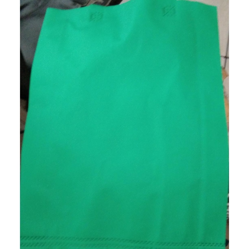

1lusin (12pcs) PaHe ( PAket HEmat ) Goodie Bag Handle uk 38x45x8 kain 70gsm / Tas Spunbond 9279