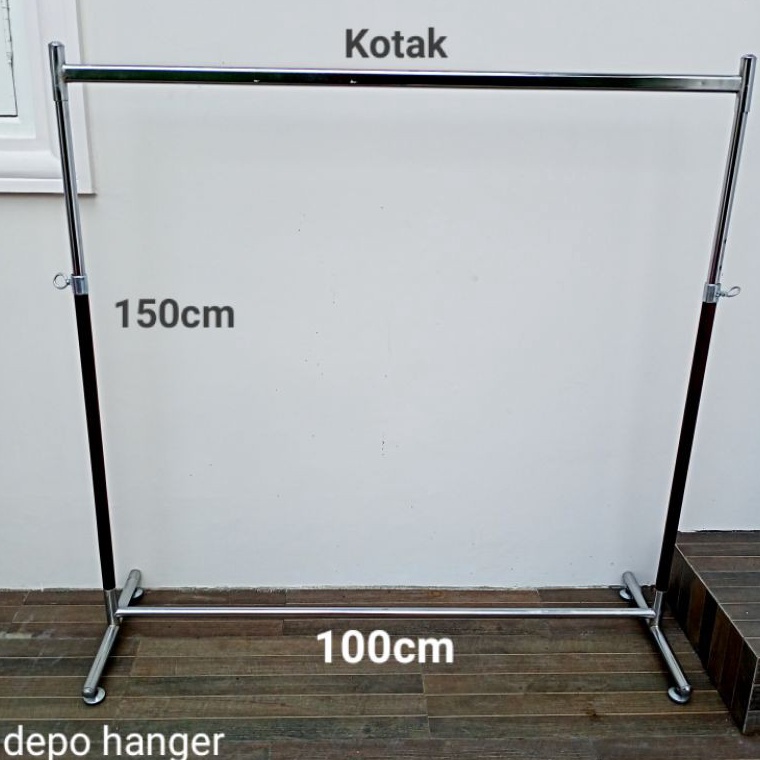 ¯ CC Gantungan baju gawang baju cocok untuk di pakai di toko,bazar,rumah,kontrakan,apartemen dll, de