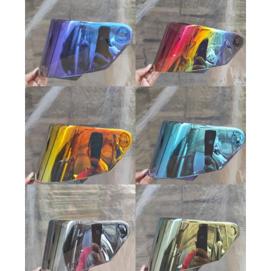❀ kaca helm KYT TT-COURSE iridium original visor flat kaca ttc iridium Silver Gold Blue Purple Red R