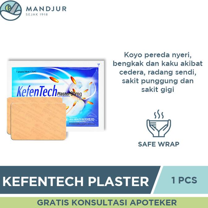 Kefentech Plaster 30 Mg - Koyo Pereda Nyeri Bengkak Keseleo Rematik