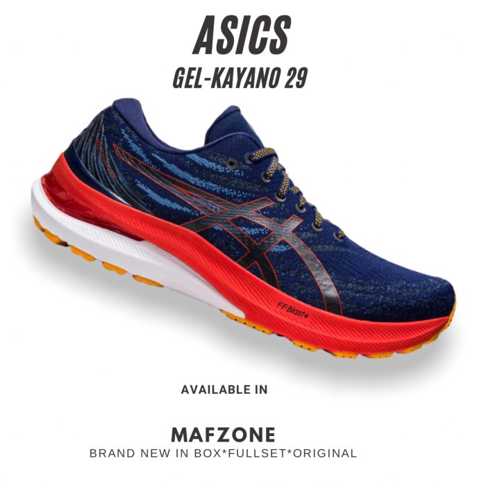 Asics Gel-Kayano 29 Mens Deep Ocean Tomato - Original Bnib