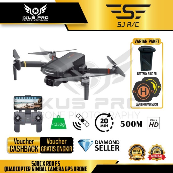 SJRC X ROX F5 QUADCOPTER GIMBAL CAMERA GPS DRONE ORIGINAL