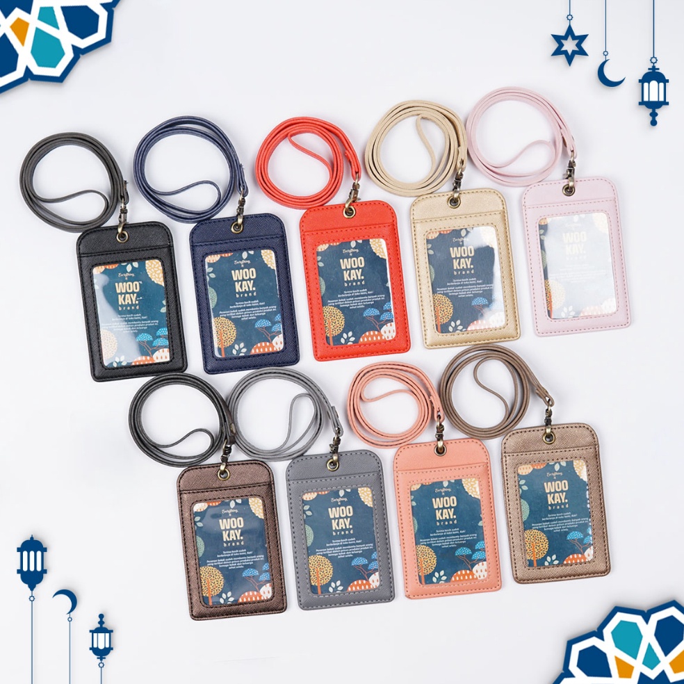 

TC4068 Premium Name Tag Holder/ID Card Holder/Gantungan ID Card Costum Logo & Nama Harga Murah )(