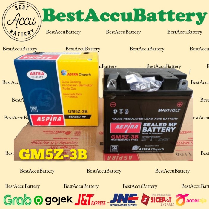 Aki Motor Yamaha Mio Sporty Gs Gm5Z-3B Mf Aki Kering