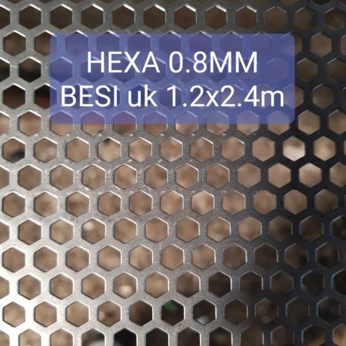 %%%%] Plat Lubang Perforated Hexagonal