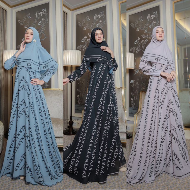 abhipraya series Swastika dress syari by kyn kayunie premium