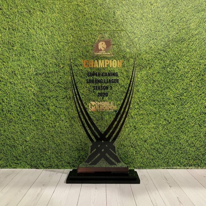 Best Seller Piala Mobile Legends Trophy Plakat Medali Mobile Legends (Plus Box)