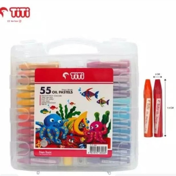 

Best Seller Crayon 55 Warna Merk Titi Oil Pastels