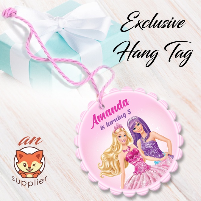 BARBIE 2-1 HANG TAG THANK YOU CARD ULTAH / ULANG TAHUN