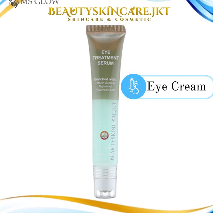 ➦✫✢ Ms Glow Eye Treatment Serum | Cream Penghilang Mata Panda Pasti Murah