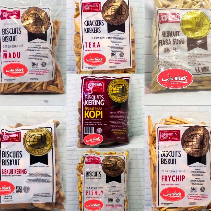 

➡Terlaku.✩ ZHSJM Kue Kering Nissin Kopi-Frychip-Kue Kering-Texa-Fishly-Madu300gr W72 ✷Super Promo