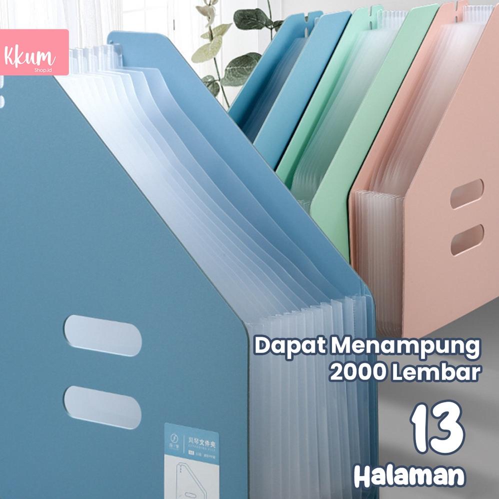 

8.8 [Big Sale] Standing File A4/ File Folder Document Bag/ Tas Dokumen File 13 Sekat New !!