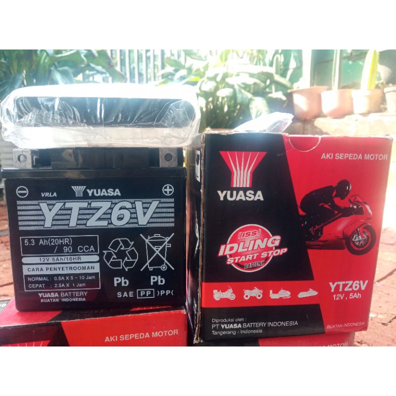 AKI YUASA YTZ6V AKI VARIO 125,VARIO 150 ,CB150R,CBR150 HONDA BEAT ISS CBS