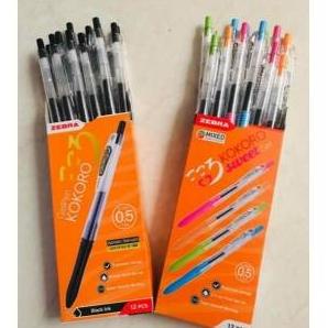 

hanya disini] Bolpen /pulpen gel zebra kokoro sweet n black per pak 12 pc