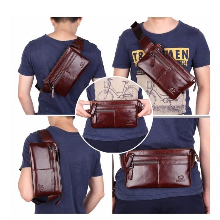 Bison Denim-Tas Pinggang / Waist Bag Vintage (Bison W2443-1Bx)