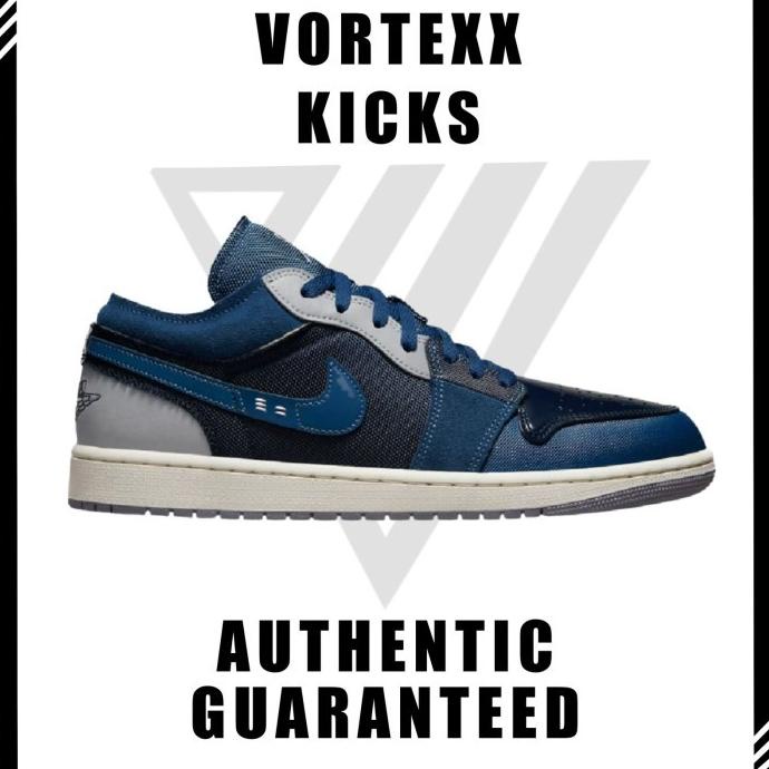 Barang Terbaru  Nike Air Jordan 1 Low Se Craft Obsidian 100% Audreywidyatama77