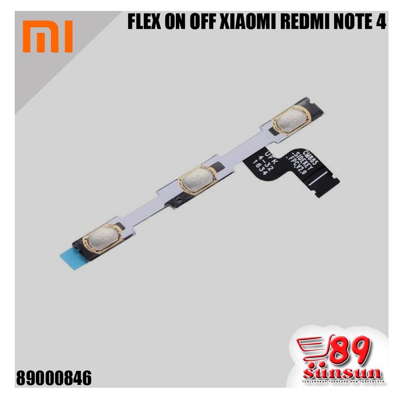 FLEX ON OFF XIAOMI REDMI NOTE 4