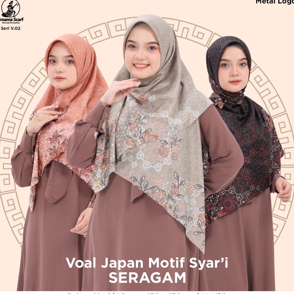 Model Baru JILBAB SEGI EMPAT MOTIF SYARI / HIJAB SYARI MOTIF BY UMAMA / JILBAB UMAMA SYARI MOTIF / K