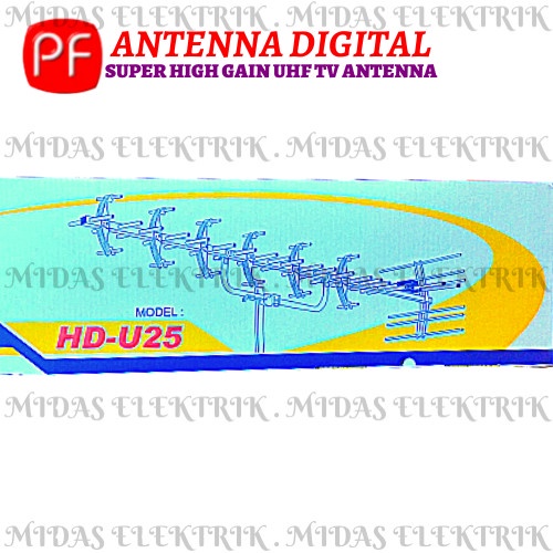 NEW SERIES ANTEN ANTENA ANTENNA TV DIGITAL LUAR OUTDOOR PF HDU HD U 25 U25 HDU25 ORIGINAL TERBARU