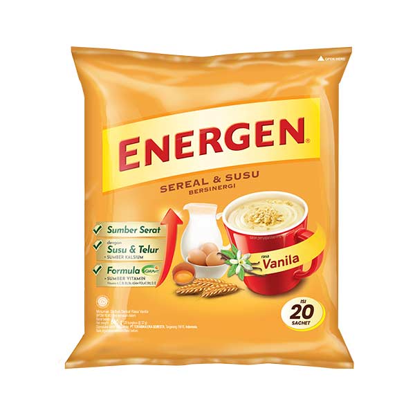 

ENERGEN VANILA BAG 20 S X 29 GR