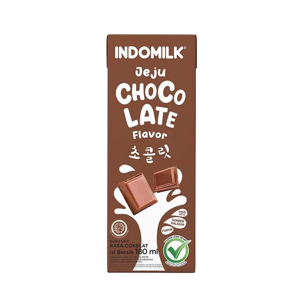 

INDOMILK UHT JEJU CHOCOLATE TP 180 ML - SUSU