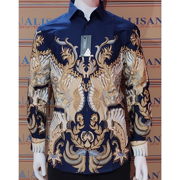 ㄳ Alisan Kemeja Batik Printing SLIMFIT Panjang ・