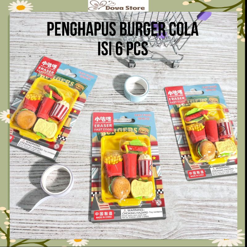 

PENGHAPUS BURGER COLA V2 1 SET ISI 6PCS KODE 3010