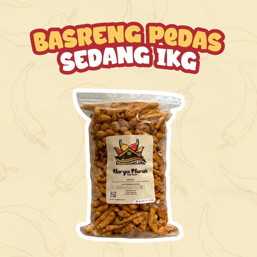 

Termurah | HJ6 | BASRENG pedas sedang daun jeruk 1 kg