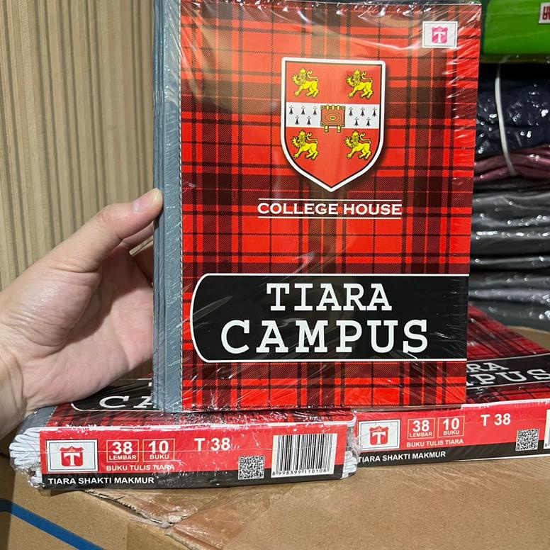 

8.8 [Discount] Ctshopid Buku Tulis Kwarto Tiara Campus Kecil Merah Isi 38 Lembar 1 Pak Isi 10 Buku New !!