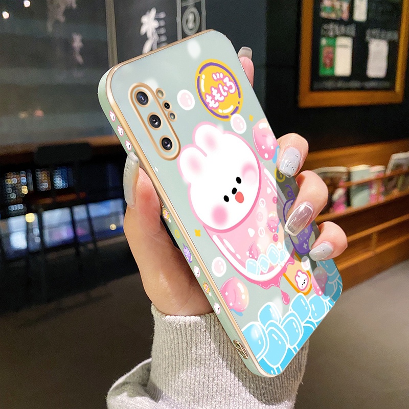Case Ponsel untuk Samsung Note 10 Plus Note 20 Pro Note 20 Ultra Case kelinci es krim Hp desain baru