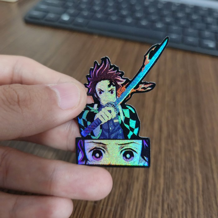 

Sticker Hologram Anime - PSH1851 - Demon Slayer - Tanjiro