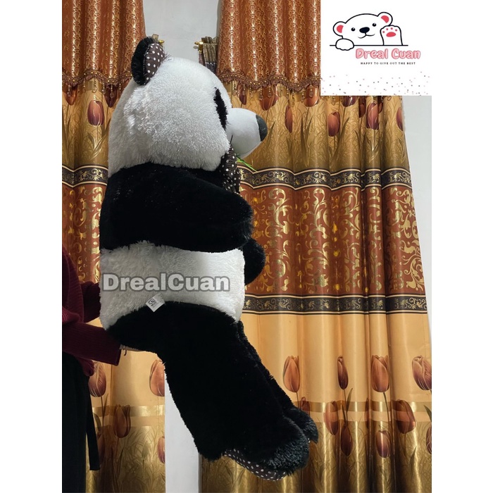 Boneka teddy bear beruang panda besar jumbo 1meter 100cm hitam putih