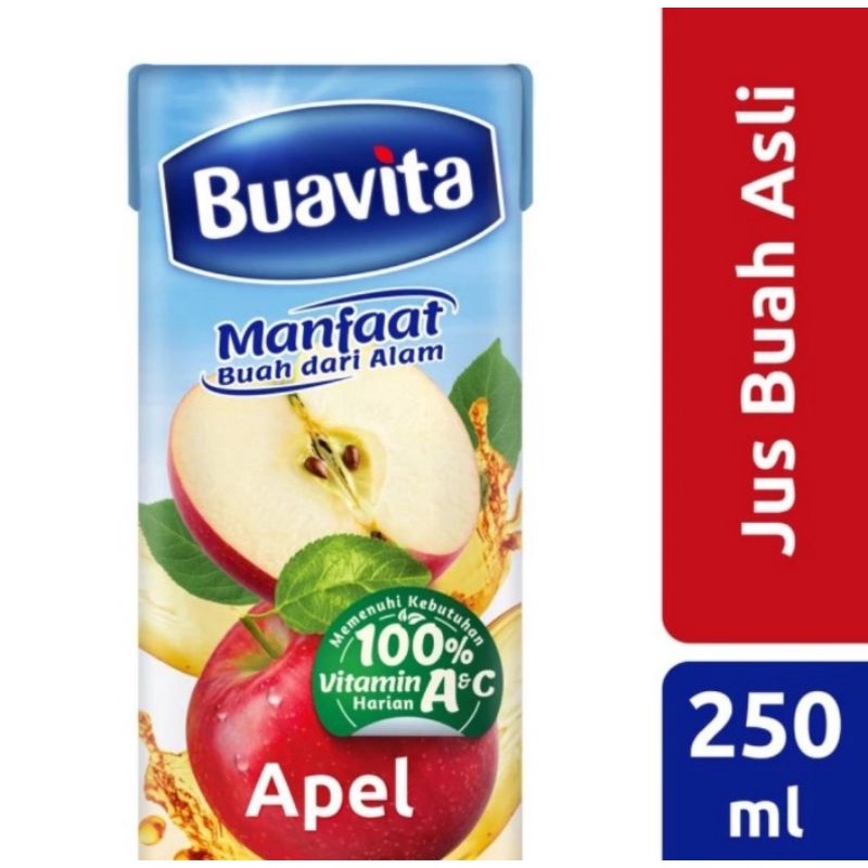 

Buavita Juice Jus Kemasan Rasa Buah Asli Apel 250ml