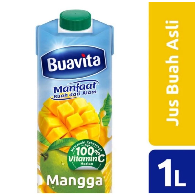 

Buavita Juice Mango Jus Kemasan Rasa Buah Mangga 1L