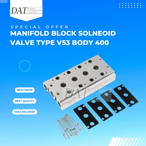 Manifold Block Solenoid Valve Type V54 / Body 400 / 4V410 6 Baris
