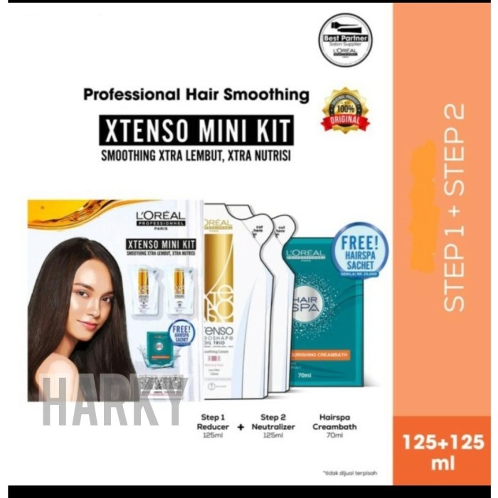 loreal xtenso smoothing 125ml paket mini loreal xtenso obat smoothing