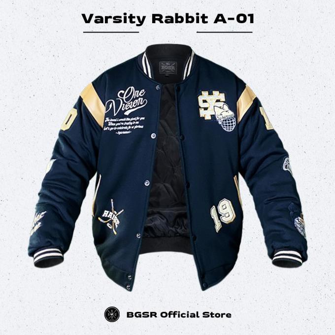 JAKET BASEBALL VARSITY JACKET PRIA TOURING SUNMORI WINDBREAKER RABBIT