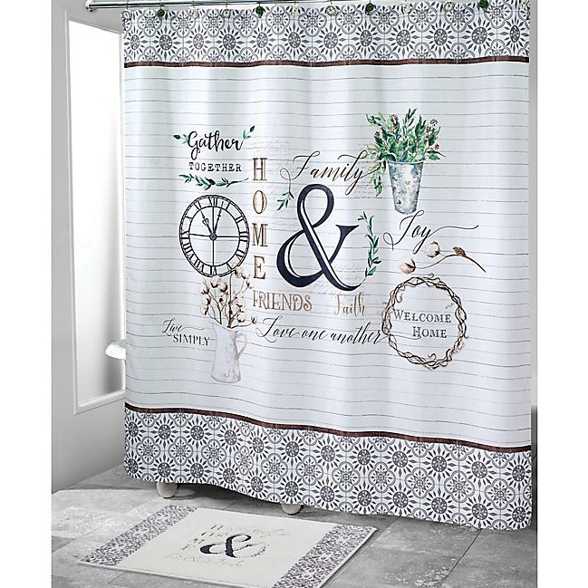 _ hC TIRAI KAMAR MANDI PVC PREMIUM - PLASTIK PEMBATAS GORDYN GORDEN ANTI AIR - TIRAI SHOWER 180x180 