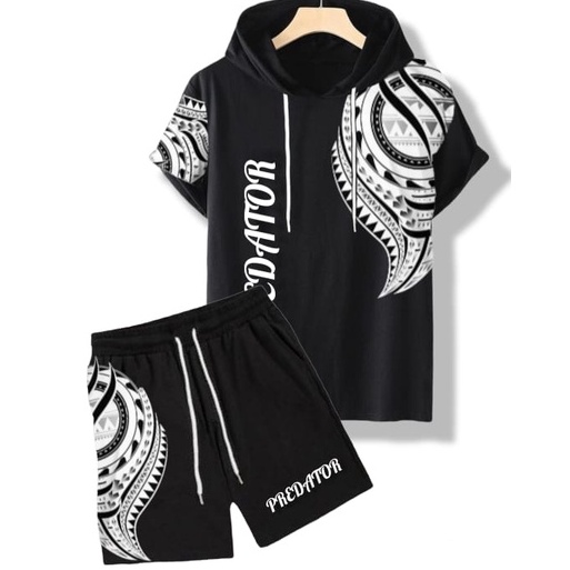 TERBAIK. Kaos Setelan Unisex Lengan Pendek Kualitas Distro,Hoodie setelan Unisex,Setelan Pria Wanita
