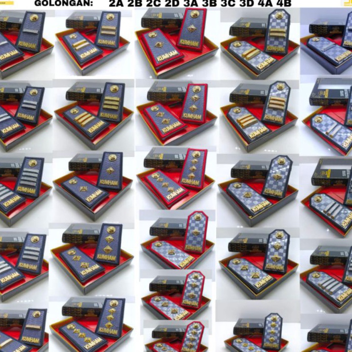 BRNJ3983ꕤ PANGKAT KUMHAM PDH PDU TERBARU WARNA ABU [2A,2B,2C,2D,3A,3B,3C,3D,4A,4B] LIS BIASA/KUPT pe