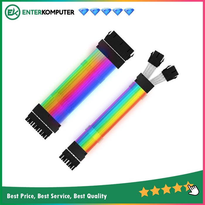 MURAH PRIME ARGB 24 PIN PSU CABLE + ARGB 8 PIN VGA CABLE Extension