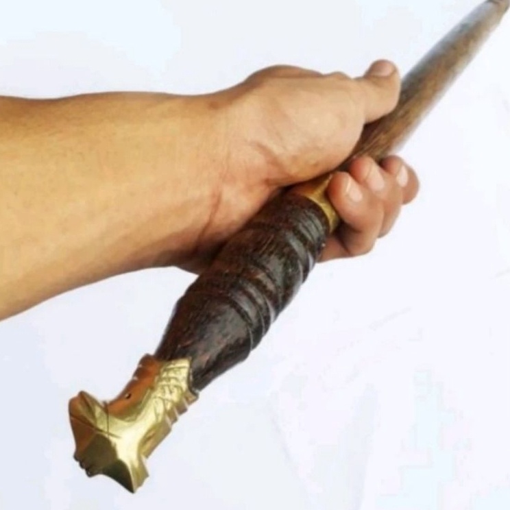 _ R Tongkat komando kayu belah keris Seller¯