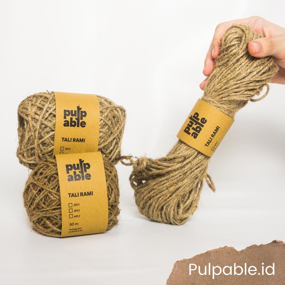 

Diskon Tali Rami / Tali Goni / Hemp Rope 2 Ply - 50 Meter - Pulpable